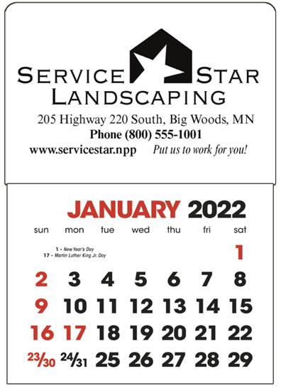 2026 Stick-up Calendars