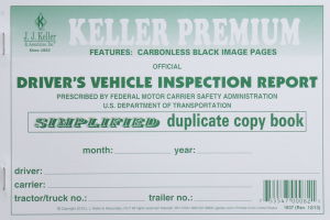 DRIVER'S VEHICLE INSPECTION BOOK (CARBONLESS)