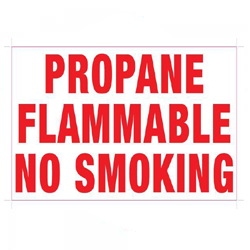 3-ON-1 PROPANE FLAMMABLE NO SMOKING