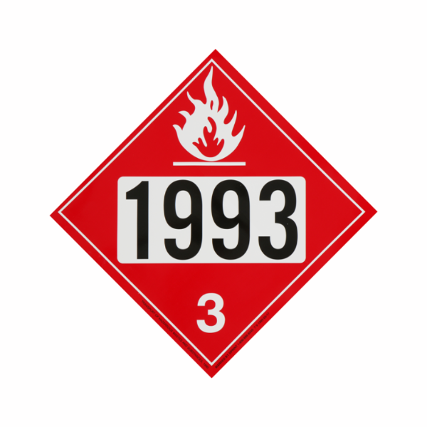 1993 DIESEL HAZMAT PLACARD