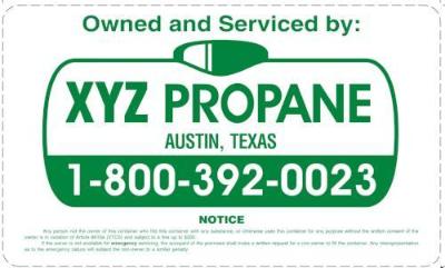 Owned and Serviced By Decals Custom Order