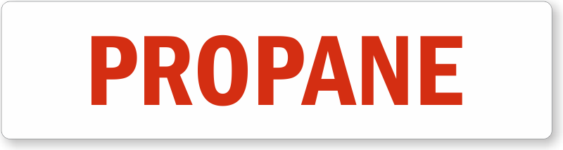 PROPANE DECAL