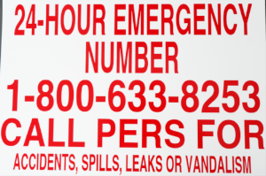 24-HOUR EMERGENCY NUMBER SIGN