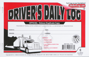 DRIVERS DAILY LOG BOOK WAS $6.40 NOW $5.00