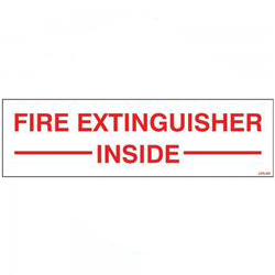 FIRE EXTINGUISHER INSIDE DECAL